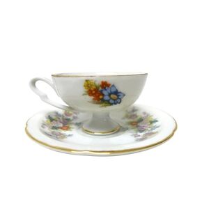 40s Yamaka demitasse footed cup and saucer